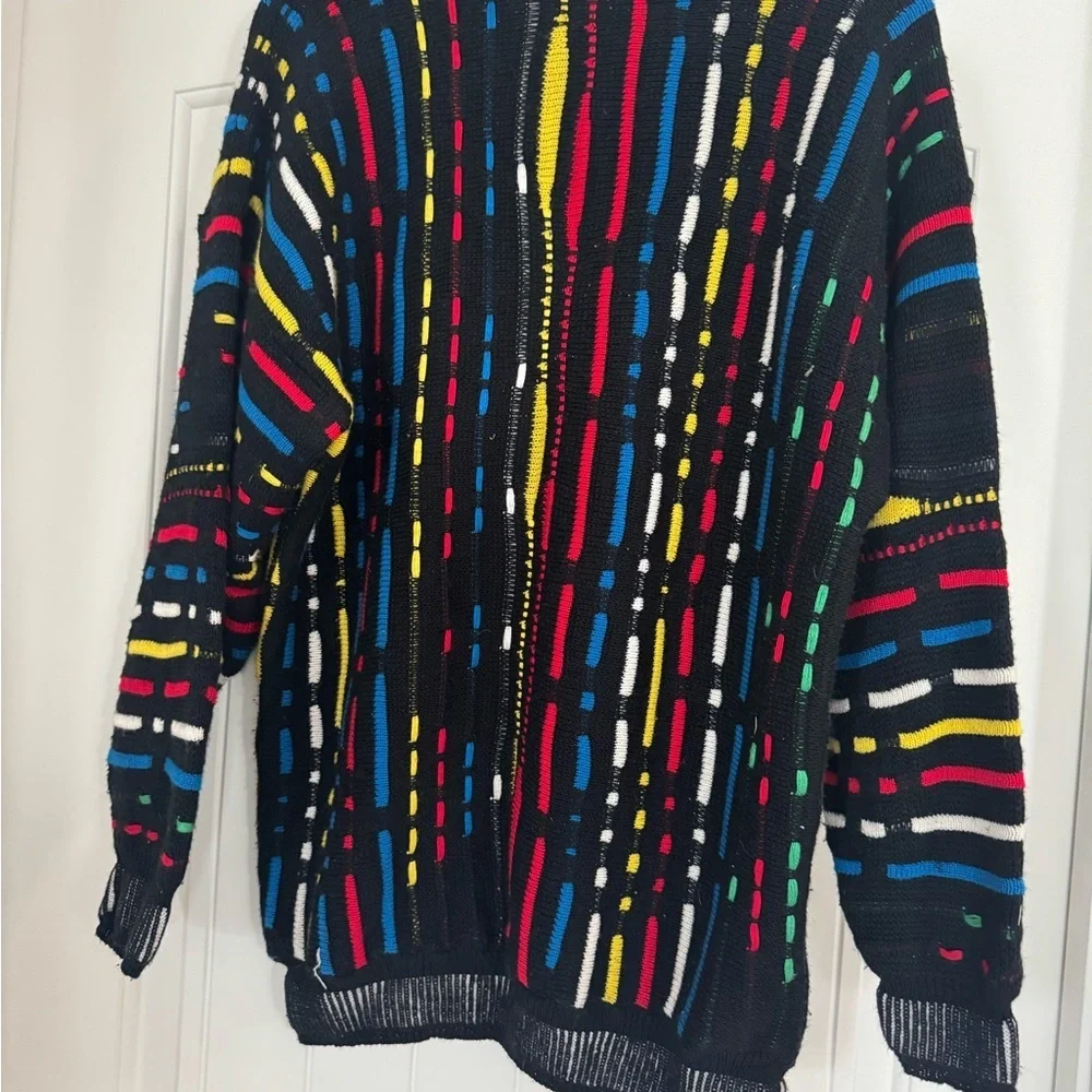 AREA Men's Multicolor Patterned Crewneck Sweater